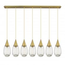 Innovations Lighting 127-450-1P-BB-G450-6CL - Malone - 7 Light - 50 inch - Brushed Brass - Linear Pendant