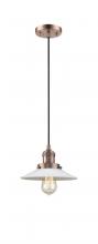 Innovations Lighting 201C-AC-G1-LED - Halophane - 1 Light - 9 inch - Antique Copper - Cord hung - Mini Pendant