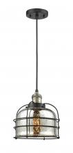 Innovations Lighting 201C-BAB-G78-CE-LED - Bell Cage - 1 Light - 9 inch - Black Antique Brass - Cord hung - Mini Pendant