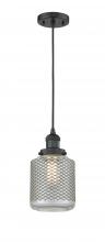 Innovations Lighting 201C-BK-G262-LED - Stanton - 1 Light - 6 inch - Matte Black - Cord hung - Mini Pendant