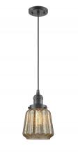 Innovations Lighting 201C-OB-G146 - Chatham - 1 Light - 7 inch - Oil Rubbed Bronze - Cord hung - Mini Pendant