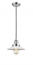 Innovations Lighting 201C-PC-G1-LED - Halophane - 1 Light - 9 inch - Polished Chrome - Cord hung - Mini Pendant