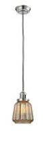 Innovations Lighting 201C-PN-G146-LED - Chatham - 1 Light - 7 inch - Polished Nickel - Cord hung - Mini Pendant