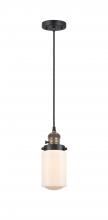  201CSW-BAB-G311 - Dover - 1 Light - 5 inch - Black Antique Brass - Cord hung - Mini Pendant