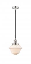  201CSW-PN-G531 - Oxford - 1 Light - 7 inch - Polished Nickel - Cord hung - Mini Pendant