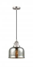 Innovations Lighting 201CSW-SN-G78 - Bell - 1 Light - 8 inch - Brushed Satin Nickel - Cord hung - Mini Pendant