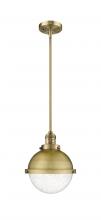 Innovations Lighting 201S-BB-HFS-84-BB-LED - Hampden - 1 Light - 9 inch - Brushed Brass - Stem Hung - Mini Pendant