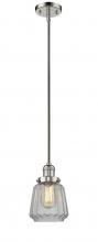 Innovations Lighting 201S-PN-G142-LED - Chatham - 1 Light - 7 inch - Polished Nickel - Stem Hung - Mini Pendant