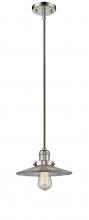 Innovations Lighting 201S-PN-G2-LED - Halophane - 1 Light - 9 inch - Polished Nickel - Stem Hung - Mini Pendant