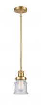 Innovations Lighting 201S-SG-G184S-LED - Canton - 1 Light - 5 inch - Satin Gold - Stem Hung - Mini Pendant