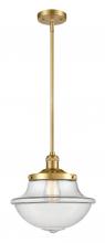 Innovations Lighting 201S-SG-G542 - Oxford - 1 Light - 12 inch - Satin Gold - Stem Hung - Mini Pendant