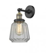 Innovations Lighting 203-BAB-G142-LED - Chatham - 1 Light - 7 inch - Black Antique Brass - Sconce