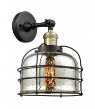 Innovations Lighting 203-BAB-G78-CE-LED - Bell Cage - 1 Light - 9 inch - Black Antique Brass - Sconce