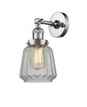 Innovations Lighting 203-PC-G142-LED - Chatham - 1 Light - 7 inch - Polished Chrome - Sconce