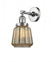 Innovations Lighting 203-PC-G146-LED - Chatham - 1 Light - 7 inch - Polished Chrome - Sconce