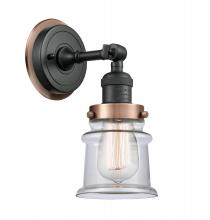  203BK-BPAC-HRAC-G182S - Canton - 1 Light - 5 inch - Matte Black - Sconce