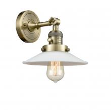 Innovations Lighting 203SW-AB-G1 - Halophane - 1 Light - 9 inch - Antique Brass - Sconce