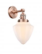  203SW-AC-G661-7 - Bullet - 1 Light - 7 inch - Antique Copper - Sconce