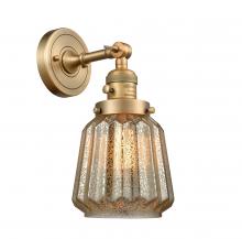 Innovations Lighting 203SW-BB-G146 - Chatham - 1 Light - 7 inch - Brushed Brass - Sconce