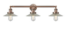 Innovations Lighting 205-AC-G2-LED - Halophane - 3 Light - 33 inch - Antique Copper - Bath Vanity Light