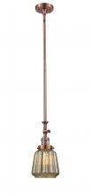 Innovations Lighting 206-AC-G146 - Chatham - 1 Light - 7 inch - Antique Copper - Stem Hung - Mini Pendant