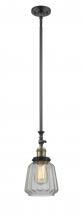 Innovations Lighting 206-BAB-G142-LED - Chatham - 1 Light - 7 inch - Black Antique Brass - Stem Hung - Mini Pendant