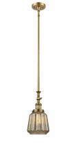 Innovations Lighting 206-BB-G146 - Chatham - 1 Light - 7 inch - Brushed Brass - Stem Hung - Mini Pendant