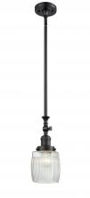 Innovations Lighting 206-BK-G302-LED - Colton - 1 Light - 6 inch - Matte Black - Stem Hung - Mini Pendant