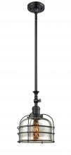 Innovations Lighting 206-BK-G78-CE - Bell Cage - 1 Light - 9 inch - Matte Black - Stem Hung - Mini Pendant