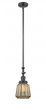 Innovations Lighting 206-OB-G146-LED - Chatham - 1 Light - 7 inch - Oil Rubbed Bronze - Stem Hung - Mini Pendant