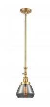 Innovations Lighting 206-SG-G173-LED - Fulton - 1 Light - 7 inch - Satin Gold - Stem Hung - Mini Pendant