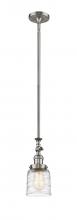 Innovations Lighting 206-SN-G513-LED - Bell - 1 Light - 5 inch - Brushed Satin Nickel - Stem Hung - Mini Pendant