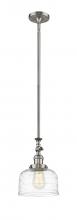 Innovations Lighting 206-SN-G713-LED - Bell - 1 Light - 8 inch - Brushed Satin Nickel - Stem Hung - Mini Pendant