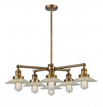  207-6CR-BB-G2 - Halophane 6 Light Chandelier