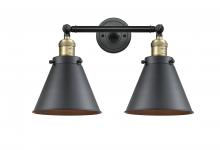 Innovations Lighting 208-BAB-M13-BK-LED - Appalachian - 2 Light - 18 inch - Black Antique Brass - Bath Vanity Light