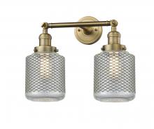 Innovations Lighting 208-BB-G262-LED - Stanton - 2 Light - 16 inch - Brushed Brass - Bath Vanity Light