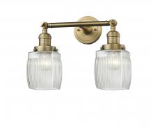 Innovations Lighting 208-BB-G302 - Colton - 2 Light - 16 inch - Brushed Brass - Bath Vanity Light