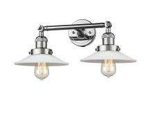 Innovations Lighting 208-PC-G1-LED - Halophane - 2 Light - 18 inch - Polished Chrome - Bath Vanity Light