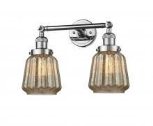 Innovations Lighting 208-PC-G146-LED - Chatham - 2 Light - 16 inch - Polished Chrome - Bath Vanity Light