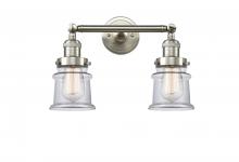  208-SN-G182S - Canton - 2 Light - 17 inch - Brushed Satin Nickel - Bath Vanity Light