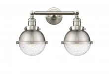 Innovations Lighting 208-SN-HFS-64-SN-LED - Hampden - 2 Light - 18 inch - Brushed Satin Nickel - Bath Vanity Light