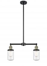  209-BAB-G314 - Dover - 2 Light - 21 inch - Black Antique Brass - Stem Hung - Island Light