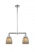 Innovations Lighting 209-PC-G146 - Chatham - 2 Light - 21 inch - Polished Chrome - Stem Hung - Island Light