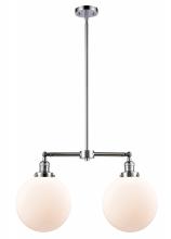  209-PC-G201-10 - Beacon - 2 Light - 25 inch - Polished Chrome - Stem Hung - Island Light