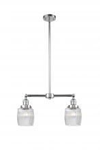  209-PC-G302 - Colton - 2 Light - 22 inch - Polished Chrome - Stem Hung - Island Light