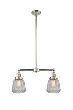 Innovations Lighting 209-PN-G142-LED - Chatham - 2 Light - 21 inch - Polished Nickel - Stem Hung - Island Light