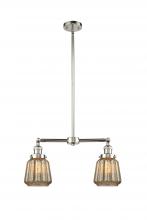 Innovations Lighting 209-PN-G146-LED - Chatham - 2 Light - 21 inch - Polished Nickel - Stem Hung - Island Light