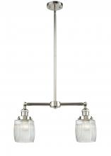 Innovations Lighting 209-PN-G302-LED - Colton - 2 Light - 22 inch - Polished Nickel - Stem Hung - Island Light