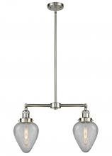 Innovations Lighting 209-SN-G165-LED - Geneseo - 2 Light - 21 inch - Brushed Satin Nickel - Stem Hung - Island Light