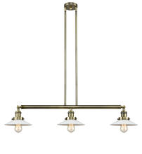  213-AB-G1 - Halophane - 3 Light - 41 inch - Antique Brass - Stem Hung - Island Light